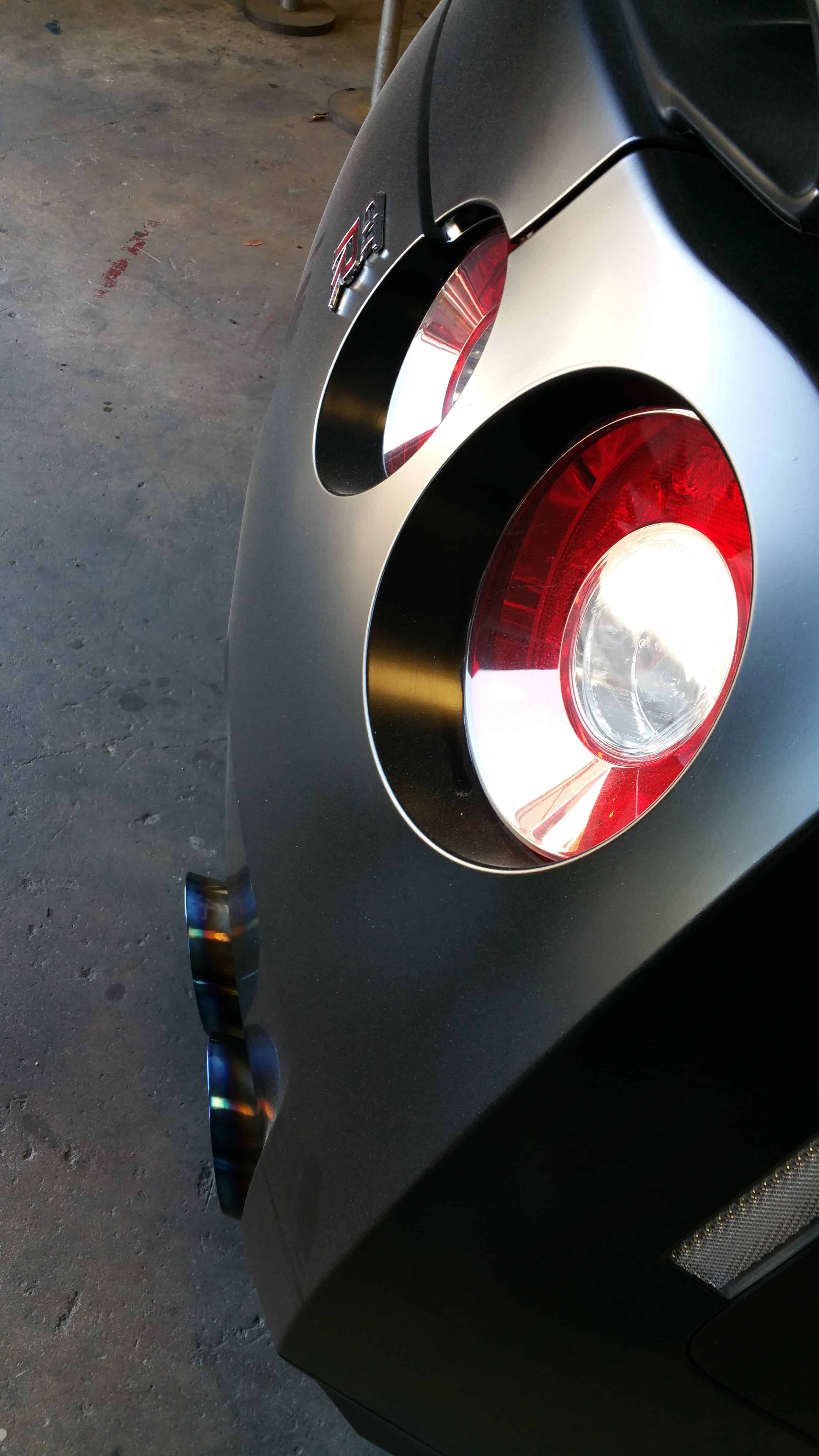 Nissan Skyline R35 GTR titanium exhaust tail tips AM Performance