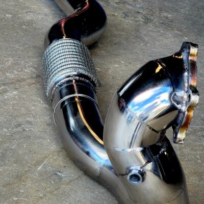 Nissan Pulsar GTiR 3 inch stainless steel turbo elbow down pipe bellmouth design